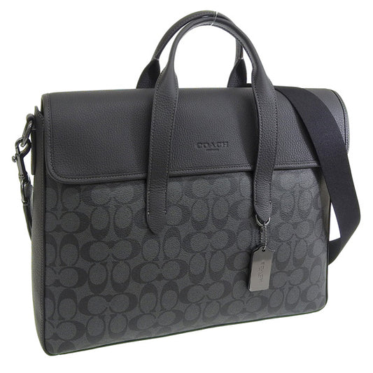 コーチ 2WAY ショルダーバッグ メンズ アウトレット チャコール×ブラック C9873QBMI5 COACH 母の日　土日祝も毎日発送します