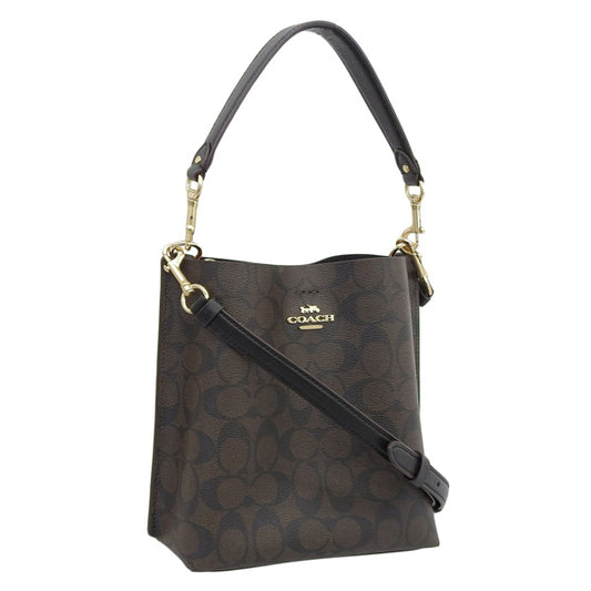 コーチ ショルダーバッグ 2WAYバッグ ハンドバッグ レディース アウトレット ブラウン×ブラック CA582IMAA8 COACH 母の日　土日祝も毎日発送します