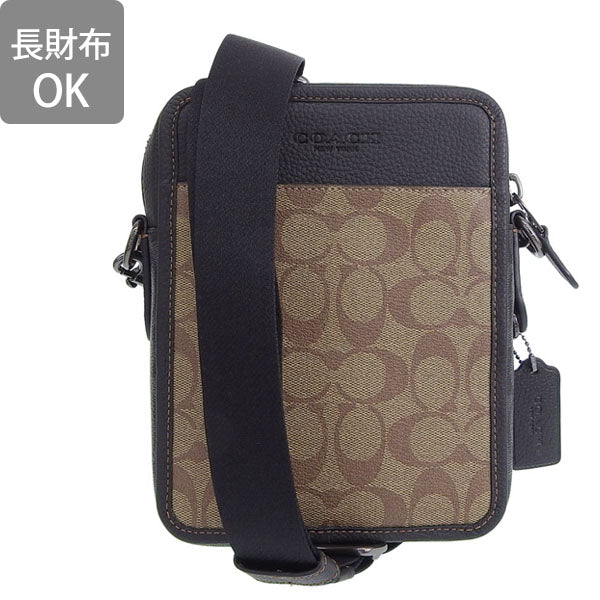 コーチ バッグ メンズ アウトレット ショルダーバッグ カーキ/チャコール CC090QBTUP COACH 母の日　土日祝も毎日発送します