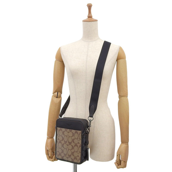 コーチ バッグ メンズ アウトレット ショルダーバッグ カーキ/チャコール CC090QBTUP COACH 母の日　土日祝も毎日発送します