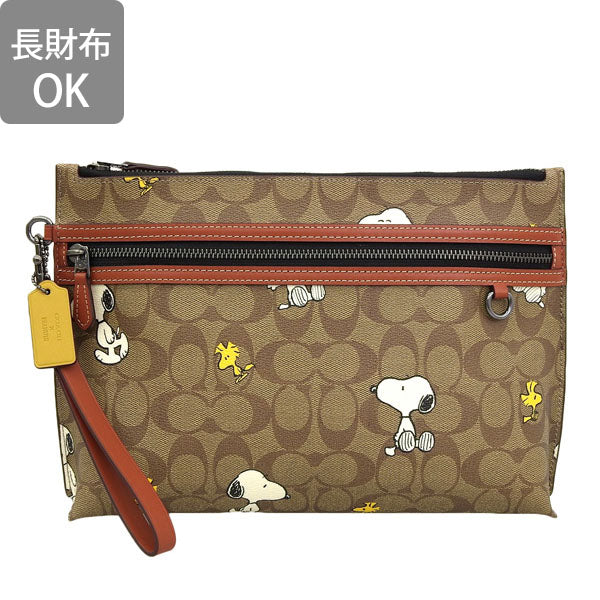 コーチ バッグ レディース クラッチバッグ アウトレット カーキマルチ CRY ALL PCH SIG PNUT CE712QBE7V COACH 母の日　土日祝も毎日発送します