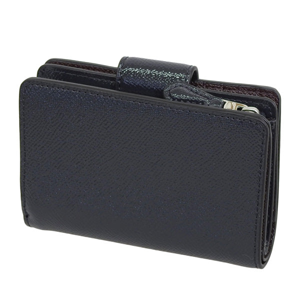 コーチ 財布 レディース 二つ折り財布 アウトレット ミッドナイトネイビー PTNT LTHR MDM CRN ZI CF233SVBHP COACH　一粒万倍日 母の日　土日祝も毎日発送します