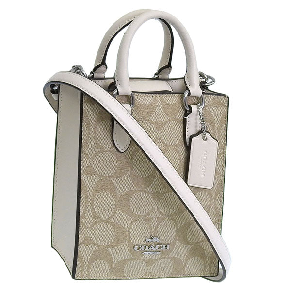 コーチ バッグ レディース ショルダーバッグ 2WAY ハンドバッグ アウトレット ベージュ SIG/NS MIN TOTE CJ494SIGHA COACH 母の日　土日祝も毎日発送します