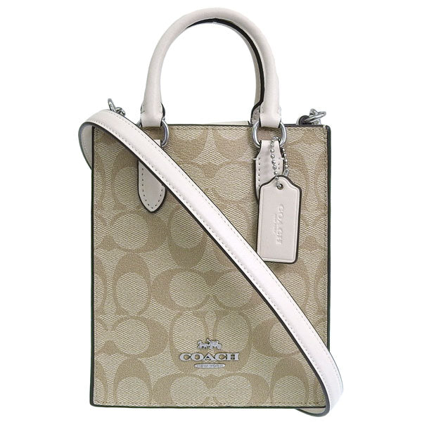 コーチ バッグ レディース ショルダーバッグ 2WAY ハンドバッグ アウトレット ベージュ SIG/NS MIN TOTE CJ494SIGHA COACH 母の日　土日祝も毎日発送します