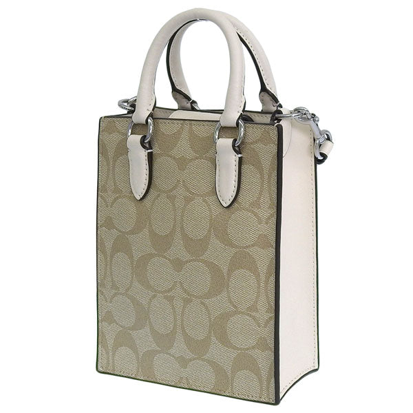 コーチ バッグ レディース ショルダーバッグ 2WAY ハンドバッグ アウトレット ベージュ SIG/NS MIN TOTE CJ494SIGHA COACH 母の日　土日祝も毎日発送します