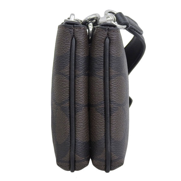 コーチ バッグ レディース ショルダーバッグ アウトレット ブラウン SIG DBL ZIP XBY CJ790SVBRB COACH 母の日　土日祝も毎日発送します