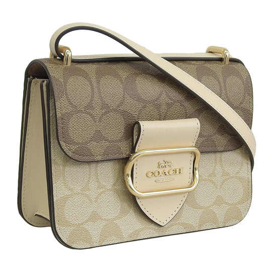 コーチ バッグ レディース ショルダーバッグ アウトレット カーキマルチ モーガン スクエア クロスボディ ブロックド シグネチャー キャンバス MORGAN SQUARE BLOCKED SIGNATURE CL429IMOT4 COACH 母の日　土日祝も毎日発送します