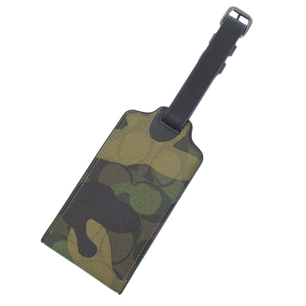 コーチ 小物 レディース ラゲージネーム アウトレット グリーンマルチ LUGGAGE TAG CAMO CM033QBGRU COACH 母の日　土日祝も毎日発送します