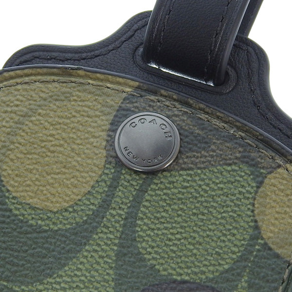 コーチ 小物 レディース ラゲージネーム アウトレット グリーンマルチ LUGGAGE TAG CAMO CM033QBGRU COACH 母の日　土日祝も毎日発送します