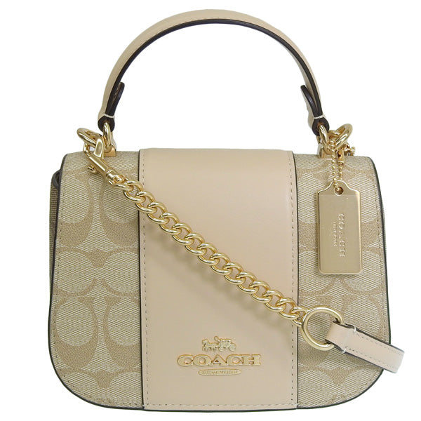 コーチ バッグ レディース ショルダーバッグ アウトレット ライトカーキ×アイボリー CM195IMWAX-ZZ COACH 母の日　土日祝も毎日発送します