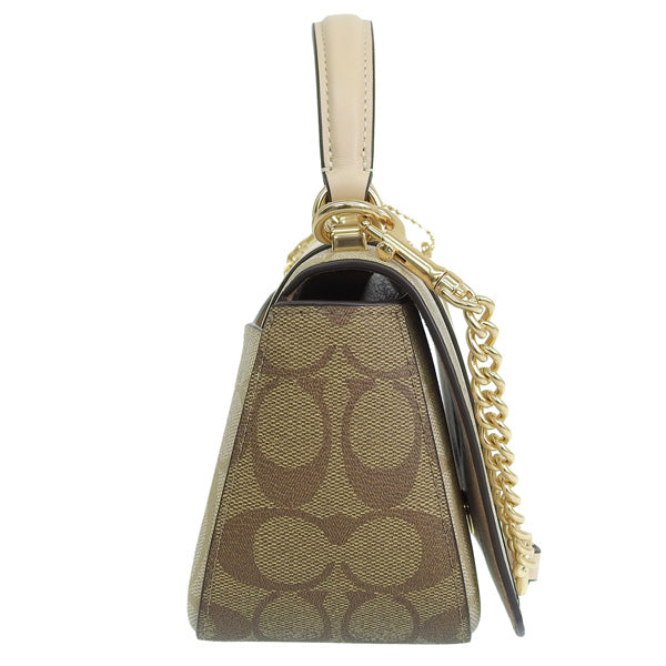 コーチ バッグ レディース ショルダーバッグ アウトレット ライトカーキ×アイボリー CM195IMWAX-ZZ COACH 母の日　土日祝も毎日発送します