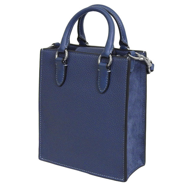 コーチ バッグ レディース ショルダーバッグ 2WAY ハンドバッグ アウトレット レザー ブルー SD MX MIN TOTE CM249SVDE COACH 母の日　土日祝も毎日発送します