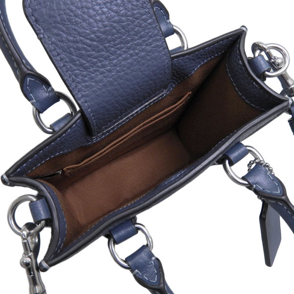 コーチ バッグ レディース ショルダーバッグ 2WAY ハンドバッグ アウトレット レザー ブルー SD MX MIN TOTE CM249SVDE COACH 母の日　土日祝も毎日発送します