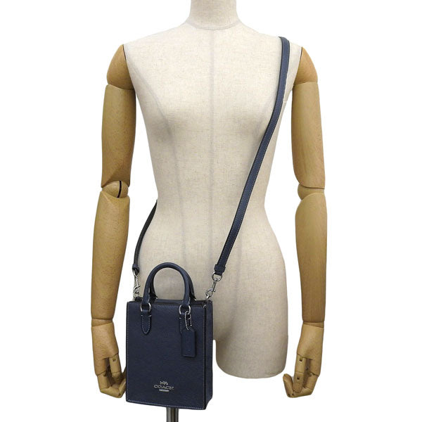 コーチ バッグ レディース ショルダーバッグ 2WAY ハンドバッグ アウトレット レザー ブルー SD MX MIN TOTE CM249SVDE COACH 母の日　土日祝も毎日発送します