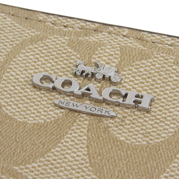 コーチ 財布 レディース 二つ折り財布 アウトレット ベージュ SIG BFLD WLT CM852SIGHA COACH 母の日　土日祝も毎日発送します