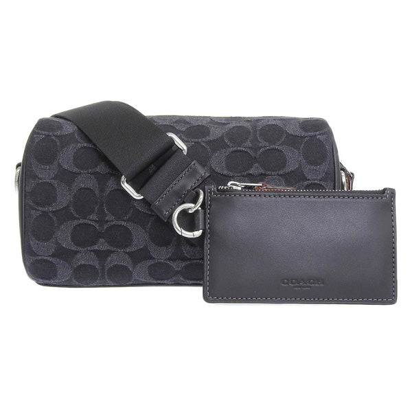 コーチ バッグ メンズ ショルダーバッグ アウトレット デニムブラック アクセル クロスボディ シグネチャー デニム AXEL CB SIG DENIM CO945SVBK COACH