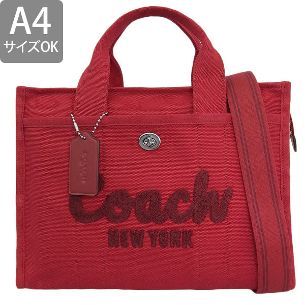 コーチ バッグ レディース トートバッグ ショルダーバッグ 2WAY アウトレット キャンバス レッド カーゴトート CARGO TOTE CP158LHF8Q COACH A4対応