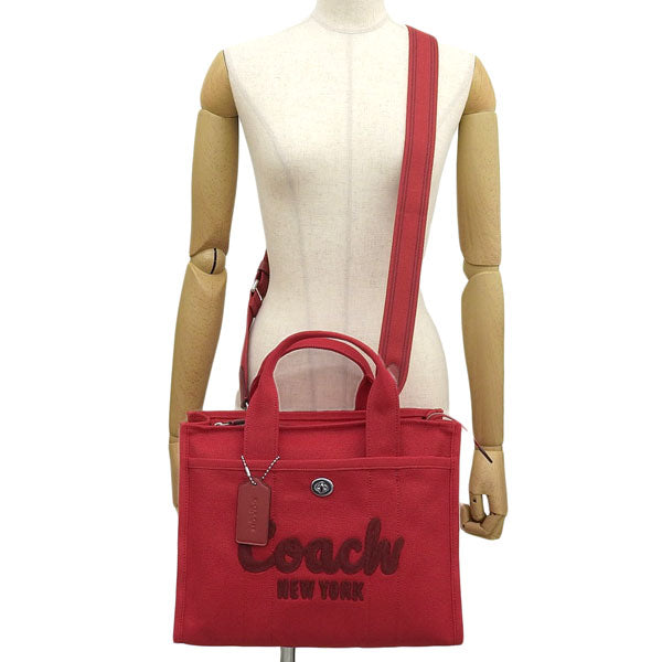 コーチ バッグ レディース トートバッグ ショルダーバッグ 2WAY アウトレット キャンバス レッド カーゴトート CARGO TOTE CP158LHF8Q COACH A4対応