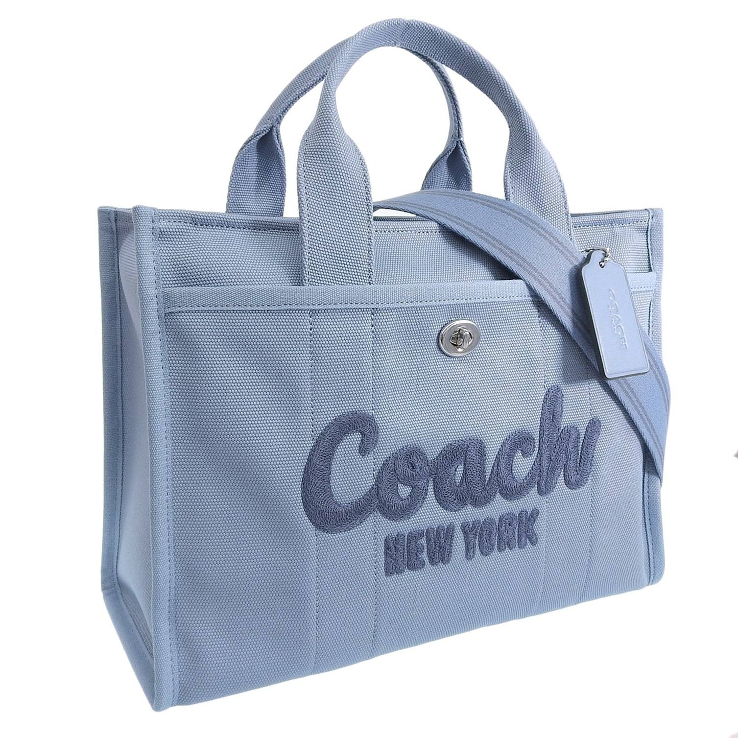 コーチ バッグ レディース 2WAY トートバッグ キャンバス ブルー CARGO TOTE CP158LHSBL COACH A4対応
