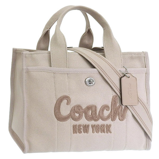 コーチ バッグ レディース トートバッグ 2WAY ショルダーバッグ ベージュ CARGO TOTE CP158LHVRA COACH 母の日　土日祝も毎日発送します