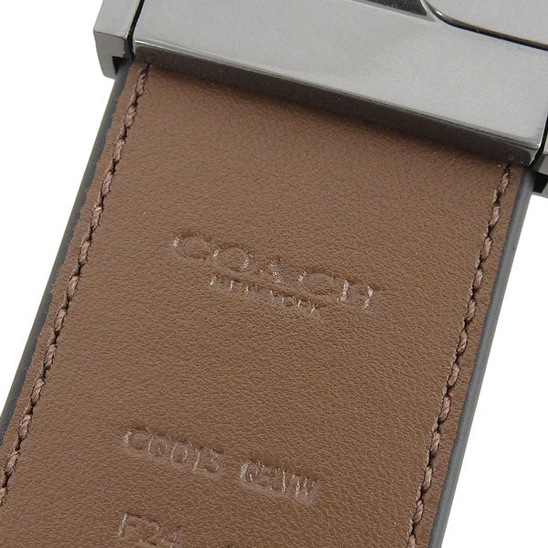 コーチ ベルト メンズ アウトレット レザー ブラック シグネチャーバックル カットトゥサイズ リバーシブル 38mm SCLT C PBL SM BLT CQ013QBLVW COACH