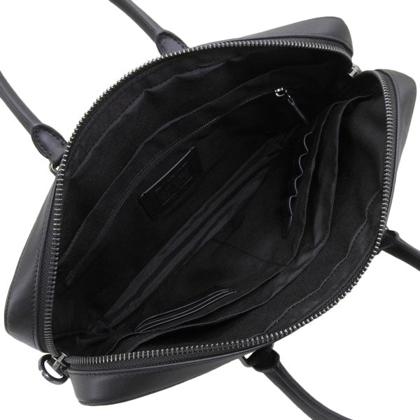 コーチ バッグ メンズ ビジネスバッグ アウトレット ブラック×ブラック イーサン スリムブリーフ シグネチャー キャンバス ETHAN SLIM BRIEF SIG CR270QBLWO COACH A4対応