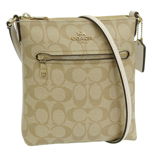 コーチ バッグ レディース ショルダーバッグ アウトレット ライトカーキ シグネチャー ミニローワン ローアン ファイルバッグ SIG MINI RWN FILE CS182IMDQC COACH