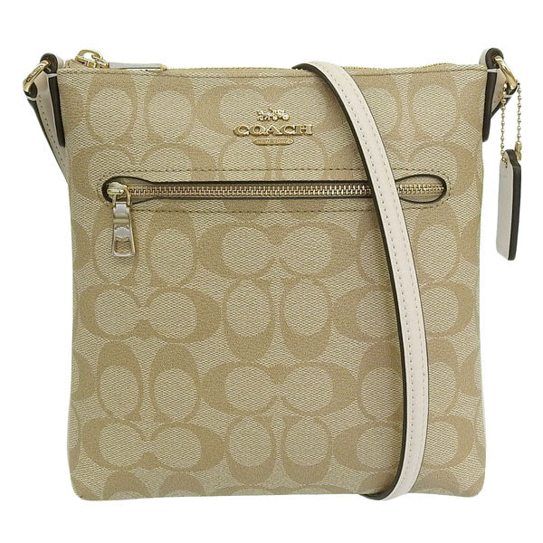 コーチ バッグ レディース ショルダーバッグ アウトレット ライトカーキ シグネチャー ミニローワン ローアン ファイルバッグ SIG MINI RWN FILE CS182IMDQC COACH