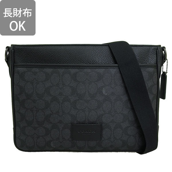 コーチ バッグ メンズ ショルダーバッグ アウトレット チャコール×ブラック クロスボディ シグネチャー DISTRICT CB SIG CV761QBMI5 COACH