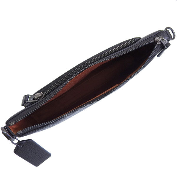 コーチ バック メンズ ショルダーバッグ アウトレット ホールデン クロスボディ ブロックド シグネチャー キャンバス ブラック レザー CW372QBXAJ COACH