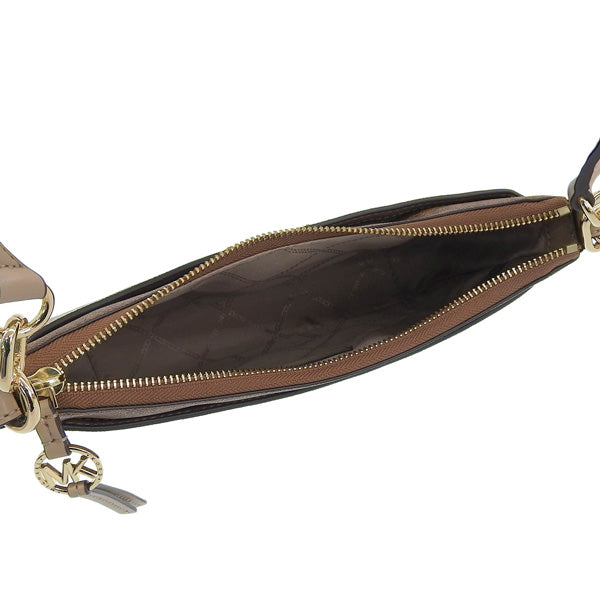 マイケルコース バッグ レディース 2WAY ショルダーバッグ アウトレット ブラウン ジェットセットチャーム ミディアム トップジップポシェット クロスボディ 32S4GT9C6V-CAMLUG MICHAEL KORS