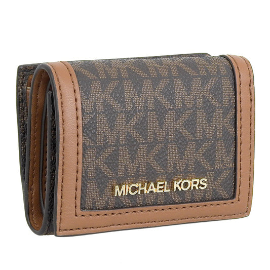 マイケルコース 財布 レディース 三つ折り財布 アウトレット レザー ブラウン D35F3GTVD0B-BROWN MICHAEL KORS 母の日　土日祝も毎日発送します