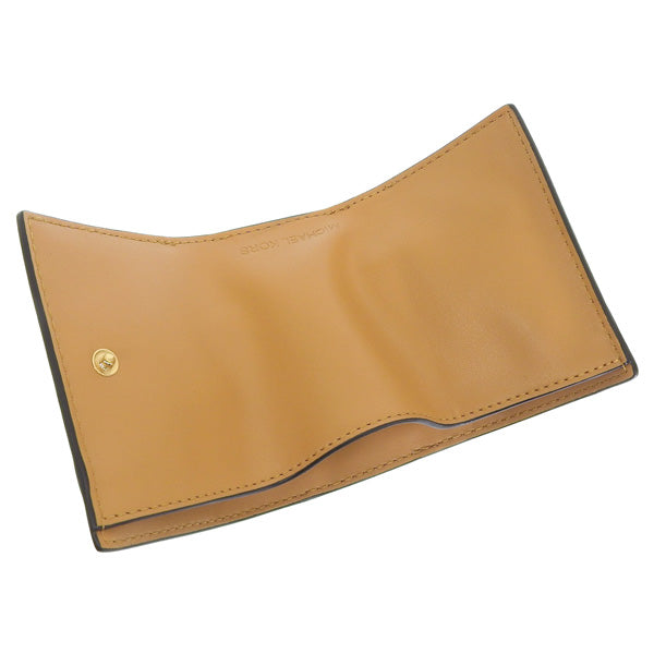 マイケルコース 財布 レディース 三つ折り財布 アウトレット ホワイト×ベージュ JET SET TRAVEL D35F3GTVD0B-CIDMLT MICHAEL KORS 母の日　土日祝も毎日発送します