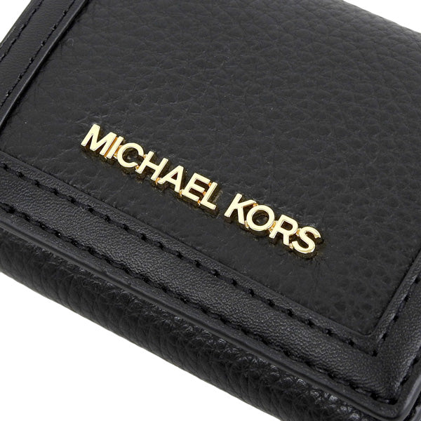 マイケルコース 財布 レディース 三つ折り財布 アウトレット レザー ブラック D35F3GTVD0L-BLACK MICHAEL KORS
