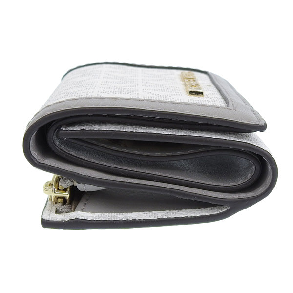 マイケルコース 財布 レディース 三つ折り財布 アウトレット レザー ホワイト×グレー D35F3GTVD0V-OPTWHT MICHAEL KORS 母の日　土日祝も毎日発送します