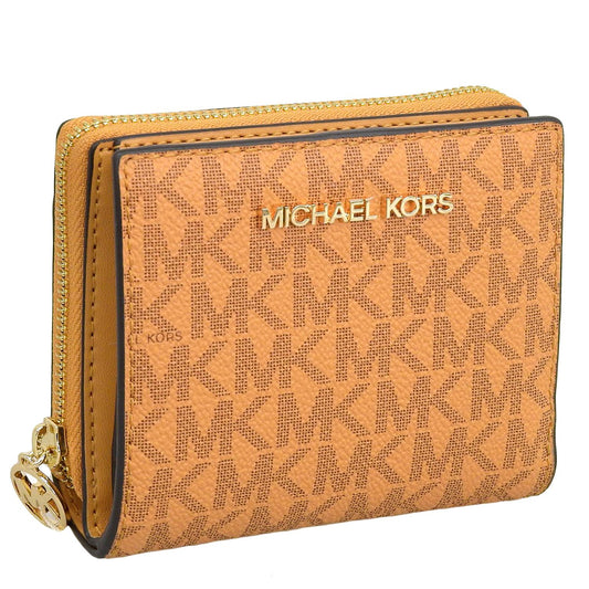 マイケルコース 財布 レディース 二つ折り財布 アウトレット オレンジマルチ ジェットセットトラベル ジップチャームウォレット ミディアム JET SET TRAVEL MD BF ZA CHARM WALLET 35H3GTVF6B-CIDER MICHAEL KORS