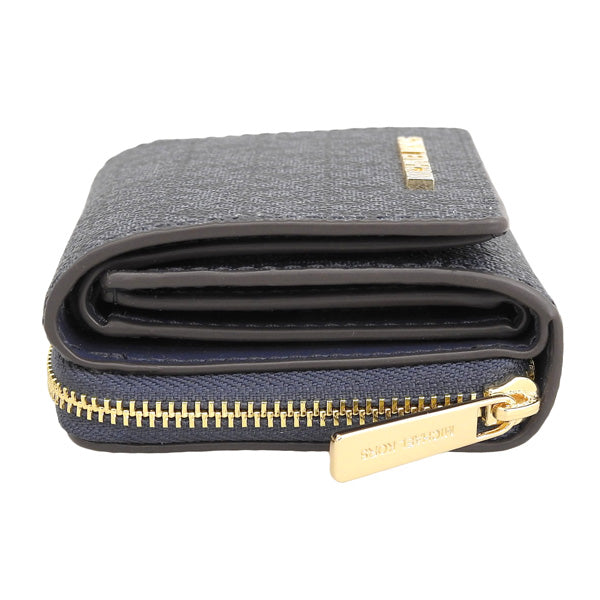 マイケルコース 財布 レディース 三つ折り財布 アウトレット ネイビー JET SET TRAVEL SM MF ZA WALLET D35H9GTVZ5B-ADMIRAL MICHAEL KORS　一粒万倍日