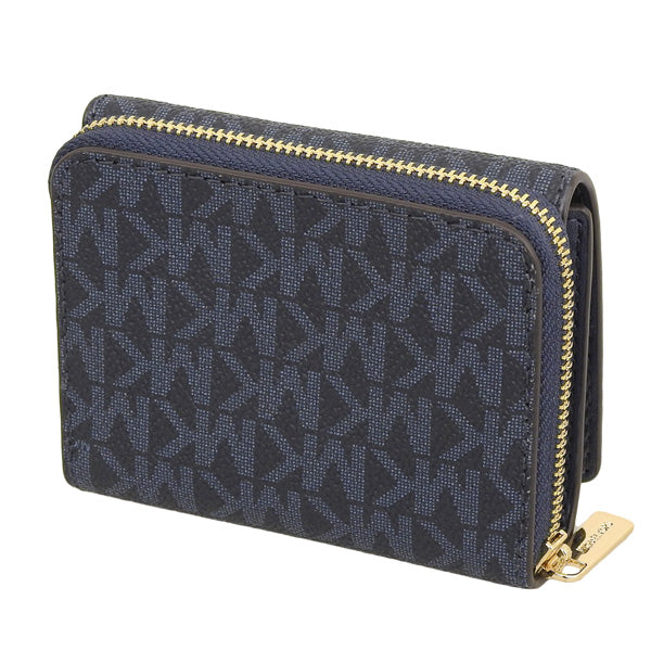 マイケルコース 財布 レディース 三つ折り財布 アウトレット ネイビー JET SET TRAVEL SM MF ZA WALLET D35H9GTVZ5B-ADMIRAL MICHAEL KORS　一粒万倍日