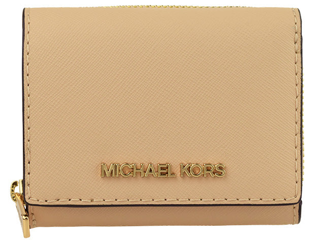 マイケルコース MICHAEL KORS ショップ袋付き  三つ折り財布 アウトレット d35h9gtvz5l-buff レディース 女性 プレゼント ブランド ギフト 新生活 　 母の日　土日祝も毎日発送します
