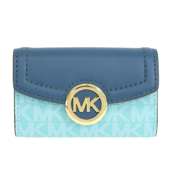 マイケルコース MICHAEL KORS ショップ袋付き  6連キーケース 鍵入れ ライトブルー系 ブルー レディース d35s0gftp5b-sefmlt アウトレット 母の日　土日祝も毎日発送します