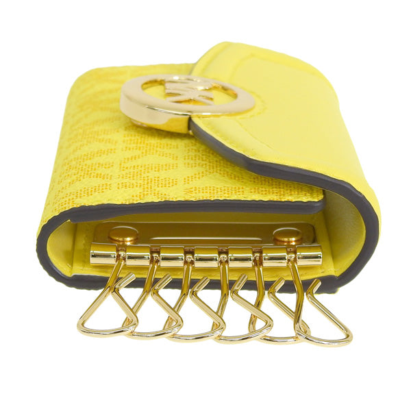 マイケルコース MICHAEL KORS ショップ袋付き  6連キーケース 鍵入れ イエロー系 レディース d35s0gftp5b-sunmlt 母の日　土日祝も毎日発送します