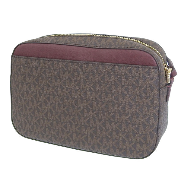 マイケルコース バッグ レディース ショルダーバッグ アウトレット ブラウン×ワイン ジェットセットアイテム ジップチェーン クロスボディ ラージ 35S1GTTC9B-MERLOT MICHAEL KORS