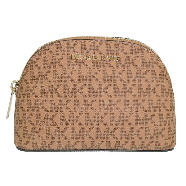 マイケルコース 化粧ポーチ コスメポーチ レディース アウトレット ブラウン シグネチャー 35S3GTVM2V-DEER MICHAEL KORS