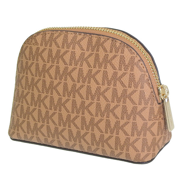 マイケルコース 化粧ポーチ コスメポーチ レディース アウトレット ブラウン シグネチャー 35S3GTVM2V-DEER MICHAEL KORS