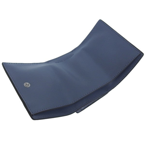 マイケルコース 財布 レディース 三つ折り財布 アウトレット レザー ブルー ジェットセットトラベル トライフォールド ジップウォレット エクストラスモール JET SET TRAVEL 35S4STVD0L-PABLML MICHAEL KORS