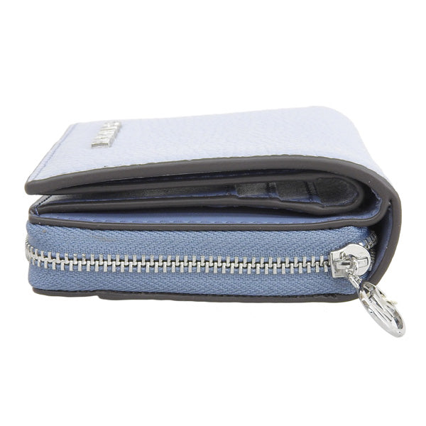 マイケルコース 財布 レディース 二つ折り財布 アウトレット レザー ブルー ジェットセットトラベル ジップチャームウォレット ミディアム JET SET TRAVEL MD BF ZA CHARM WALLET 35S4STVF2L-PABMLT MICHAEL KORS