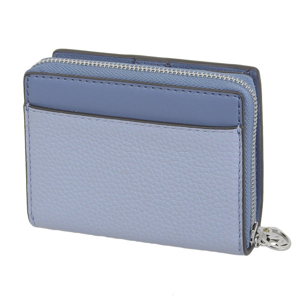 マイケルコース 財布 レディース 二つ折り財布 アウトレット レザー ブルー ジェットセットトラベル ジップチャームウォレット ミディアム JET SET TRAVEL MD BF ZA CHARM WALLET 35S4STVF2L-PABMLT MICHAEL KORS