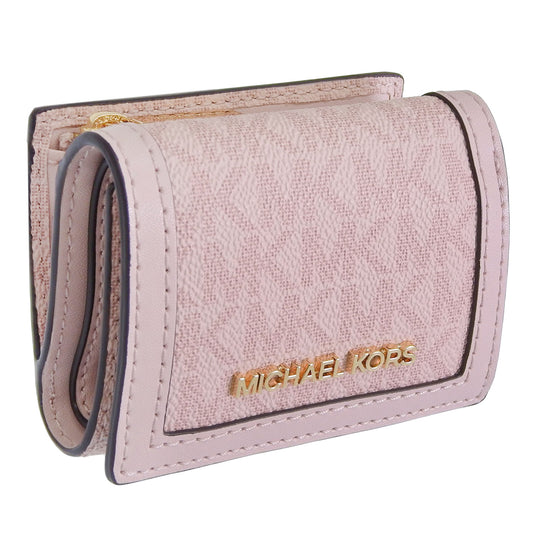 マイケルコース 財布 レディース 三つ折り財布 アウトレット ピンク ミニ財布 コンパクト 35T5GTVD1V-POWBLU MICHAEL KORS
