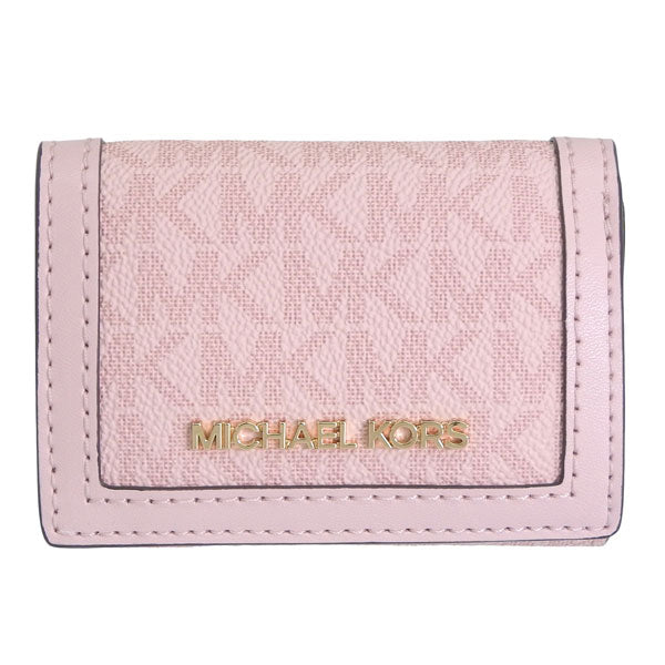 マイケルコース 財布 レディース 三つ折り財布 アウトレット ピンク ミニ財布 コンパクト 35T5GTVD1V-POWBLU MICHAEL KORS