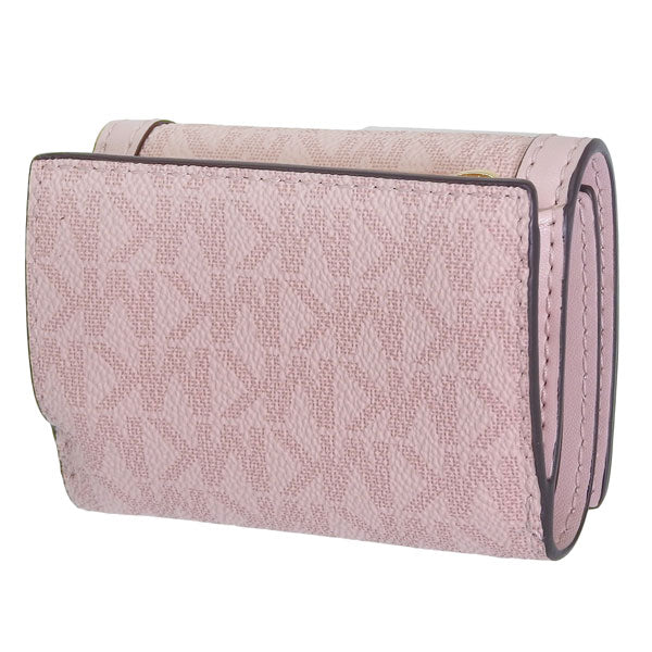 マイケルコース 財布 レディース 三つ折り財布 アウトレット ピンク ミニ財布 コンパクト 35T5GTVD1V-POWBLU MICHAEL KORS